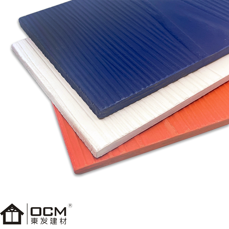 Waterproof Exterior Decorative Wall Panels Wood Texture Wood Grain Cement Siding Fiber Cement Boards