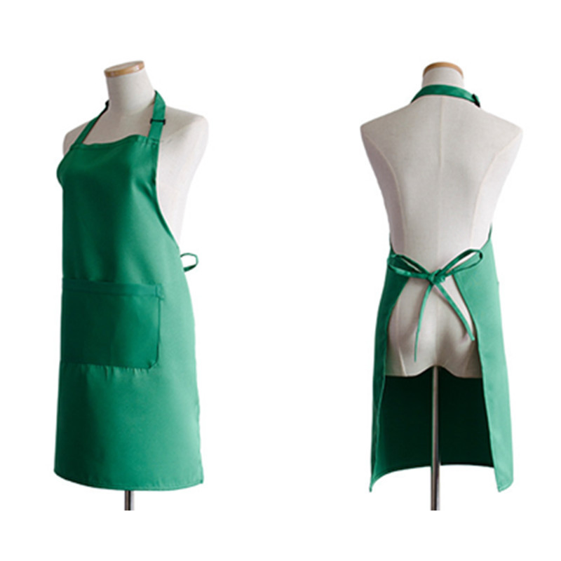 Cooking Aprons Blanks professional Waiters Kitchen 100% Cotton with Pocket Logo for Men Aprons Custom