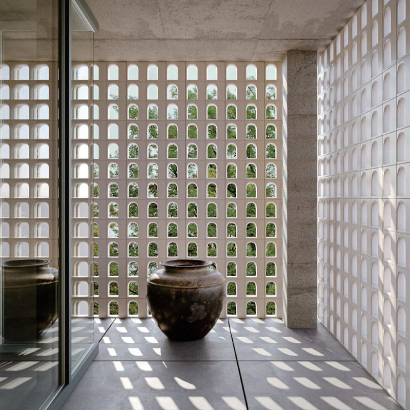 Hollow Perforated Clay Bricks 3D Panel House Interior Room Divider Partition Wall