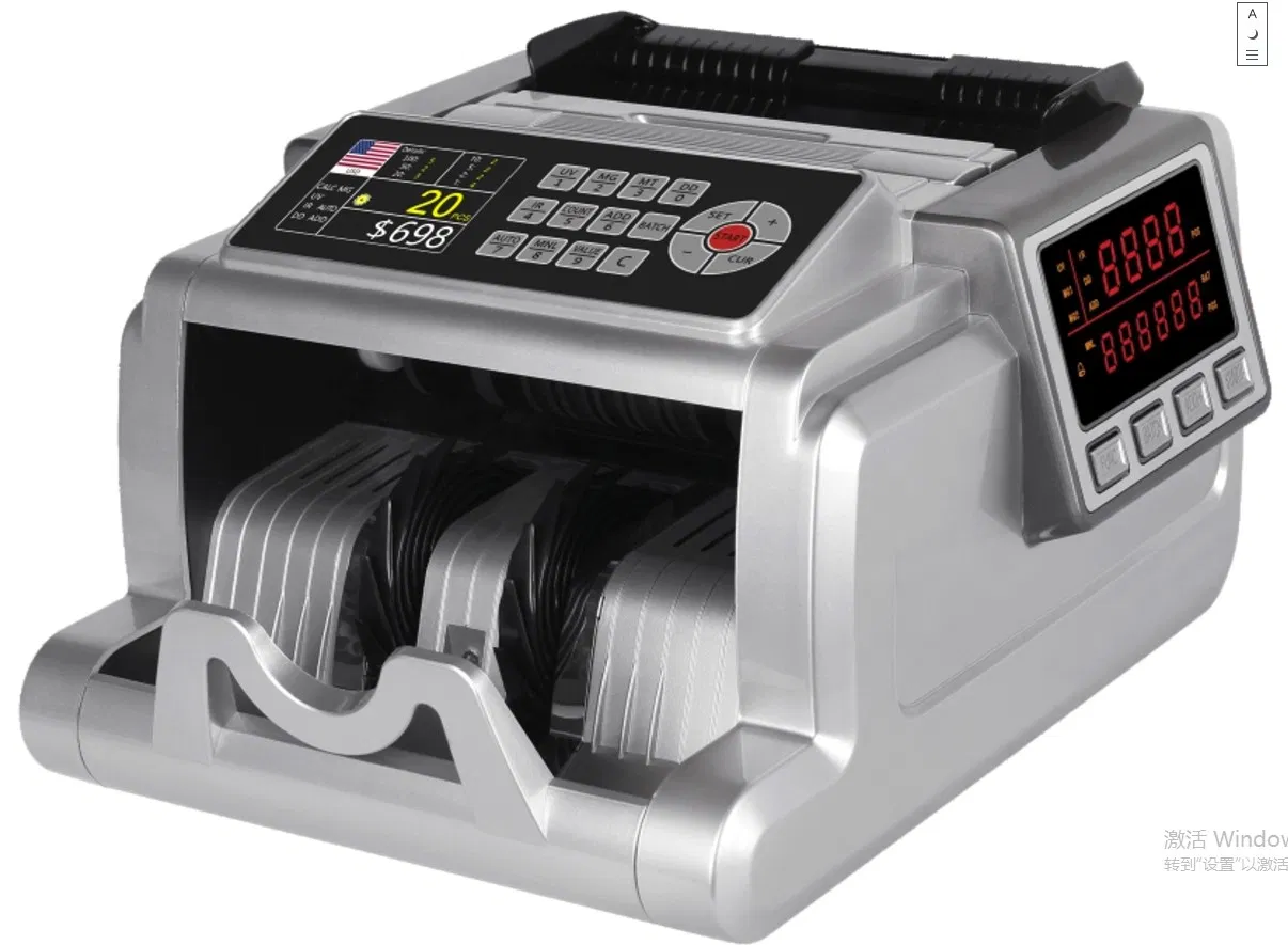 Al-6900t Dual Display Heavy Duty Bank Use Money Discriminator Bill Banknote Cash Counter Currency Counting Machine