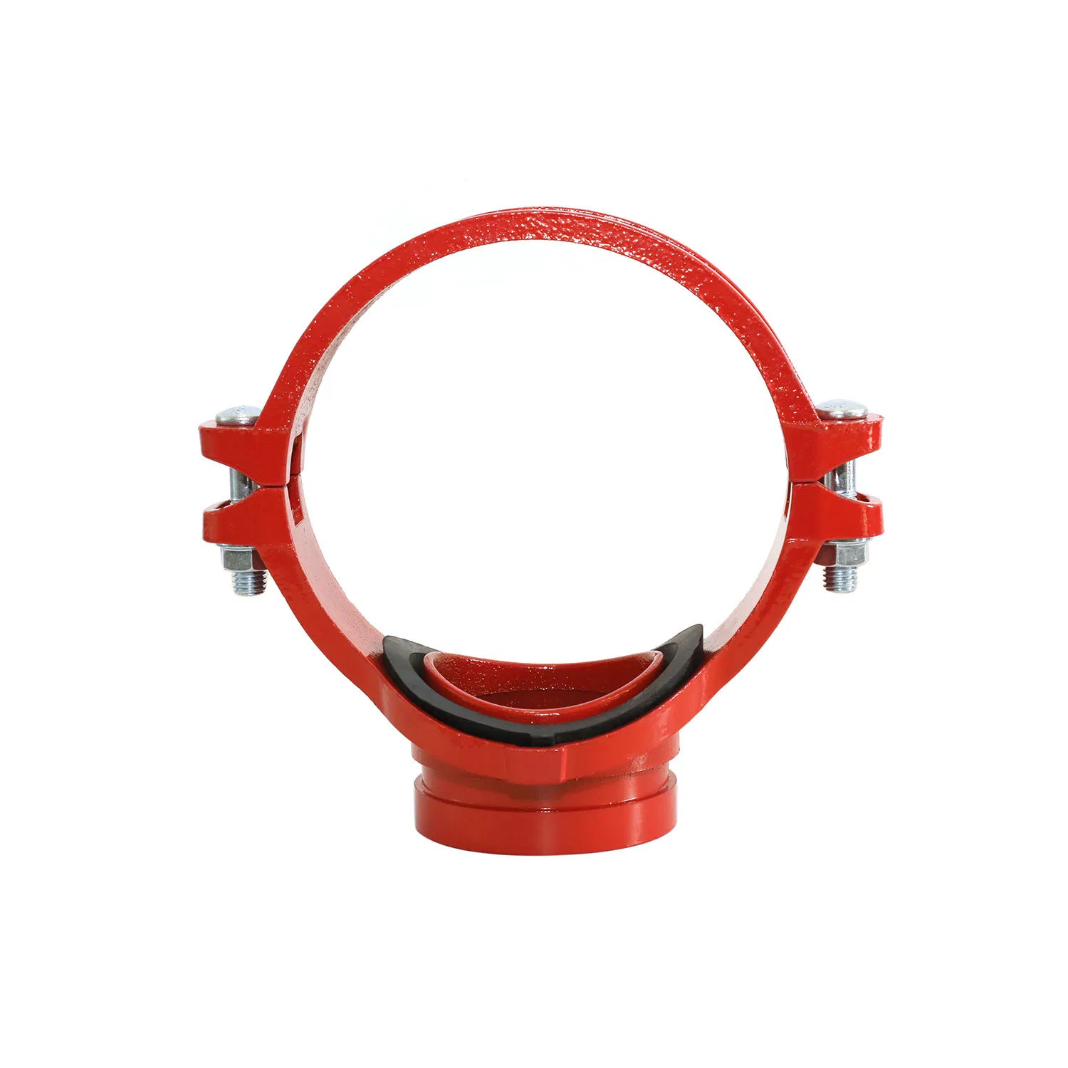 Durable Ductile Iron Firefighting Mechanic Tee with Grooved Design