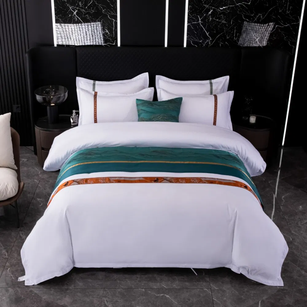 Customized Nantong Home Textile White Hotel Bed Sleep Weaving Wool Bedsheet Linen