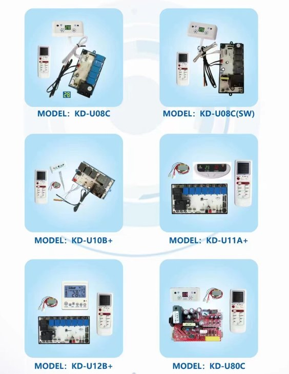 Universal Air Conditioning Remote Control Board for Kd-U08c