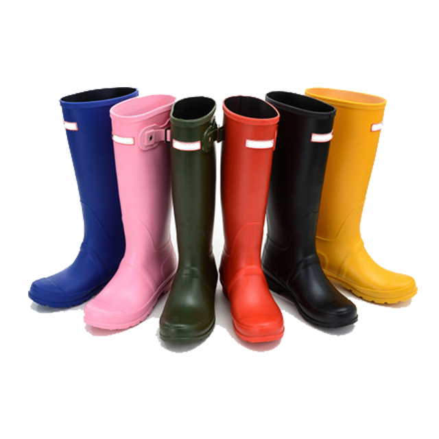 Woman's Ladies Footwear High-Calf Rubber Rain Boots for Women