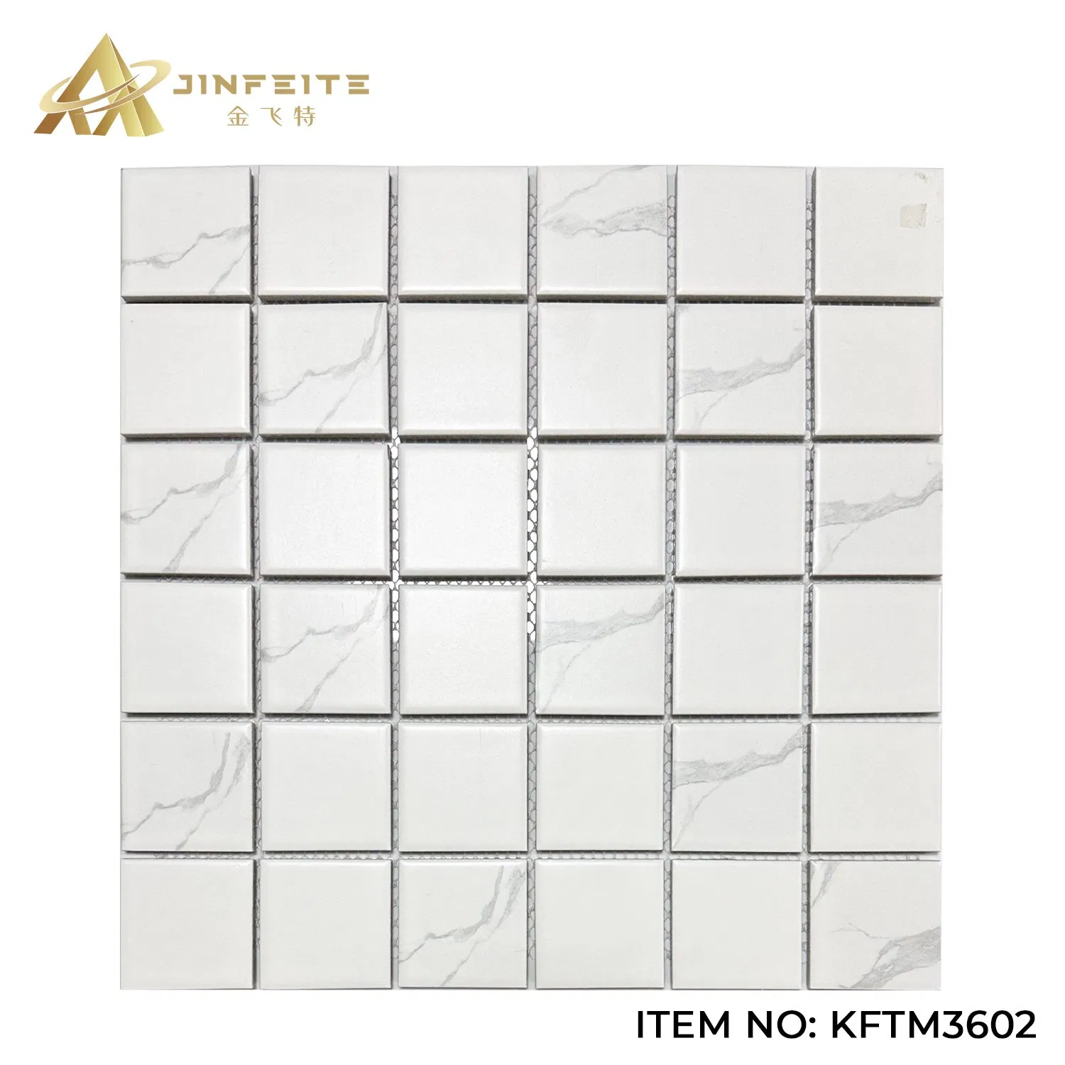 Мозаика из фарфора Carrara белая 305x305 мм для кухни