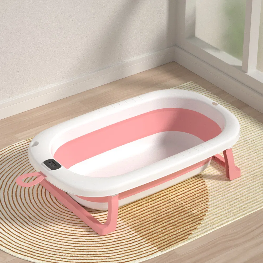 Baby Plastic Bath Tub with temperature Display