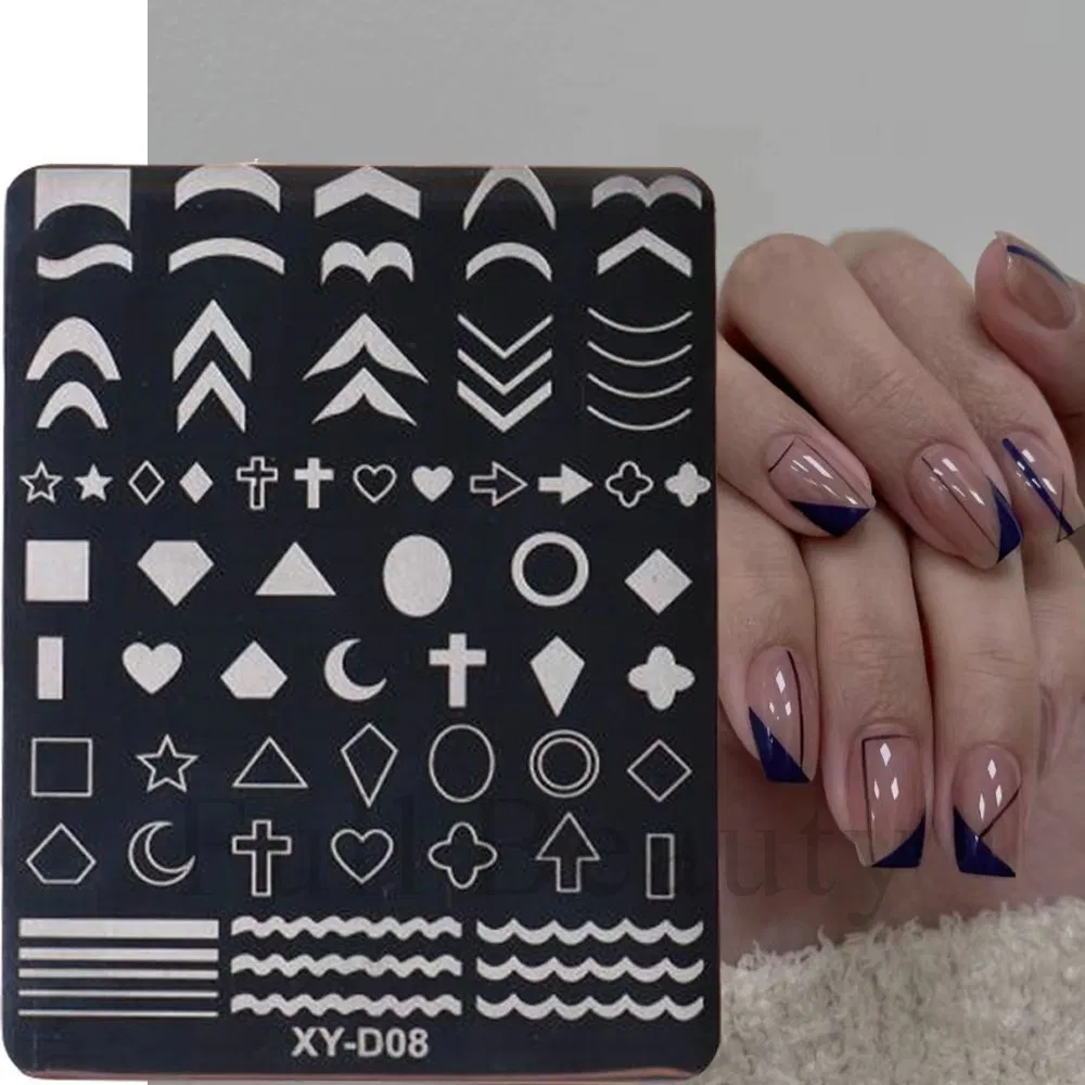 Metal Custom Nail Art Stamp Plate for DIY Nail Painting Tool OEM Stamping