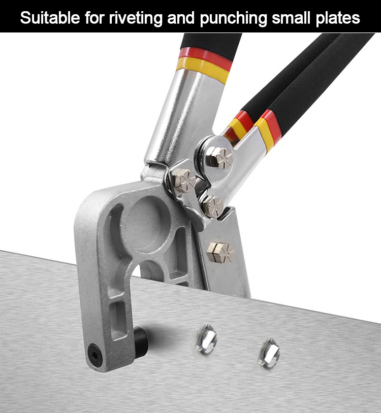 Stud Crimper Punch Lock Single Handle Stud Crimper Plaster Drywall Tool for Fastening Metal