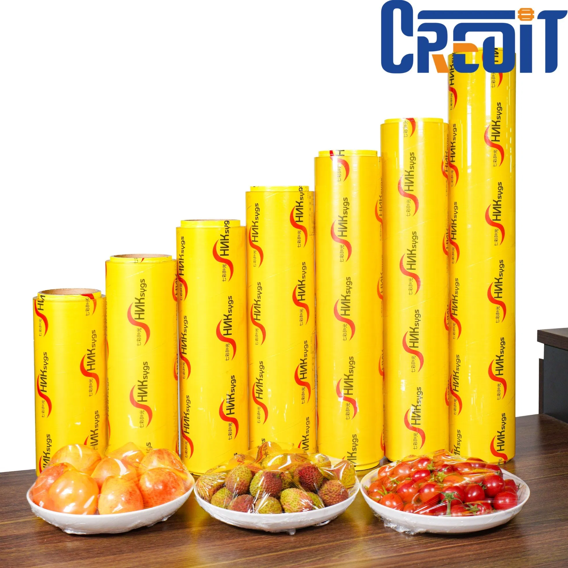 National Hygiene Standard Transparent Stretch Wrap Cling Film PVC Food Wrap Cling Film