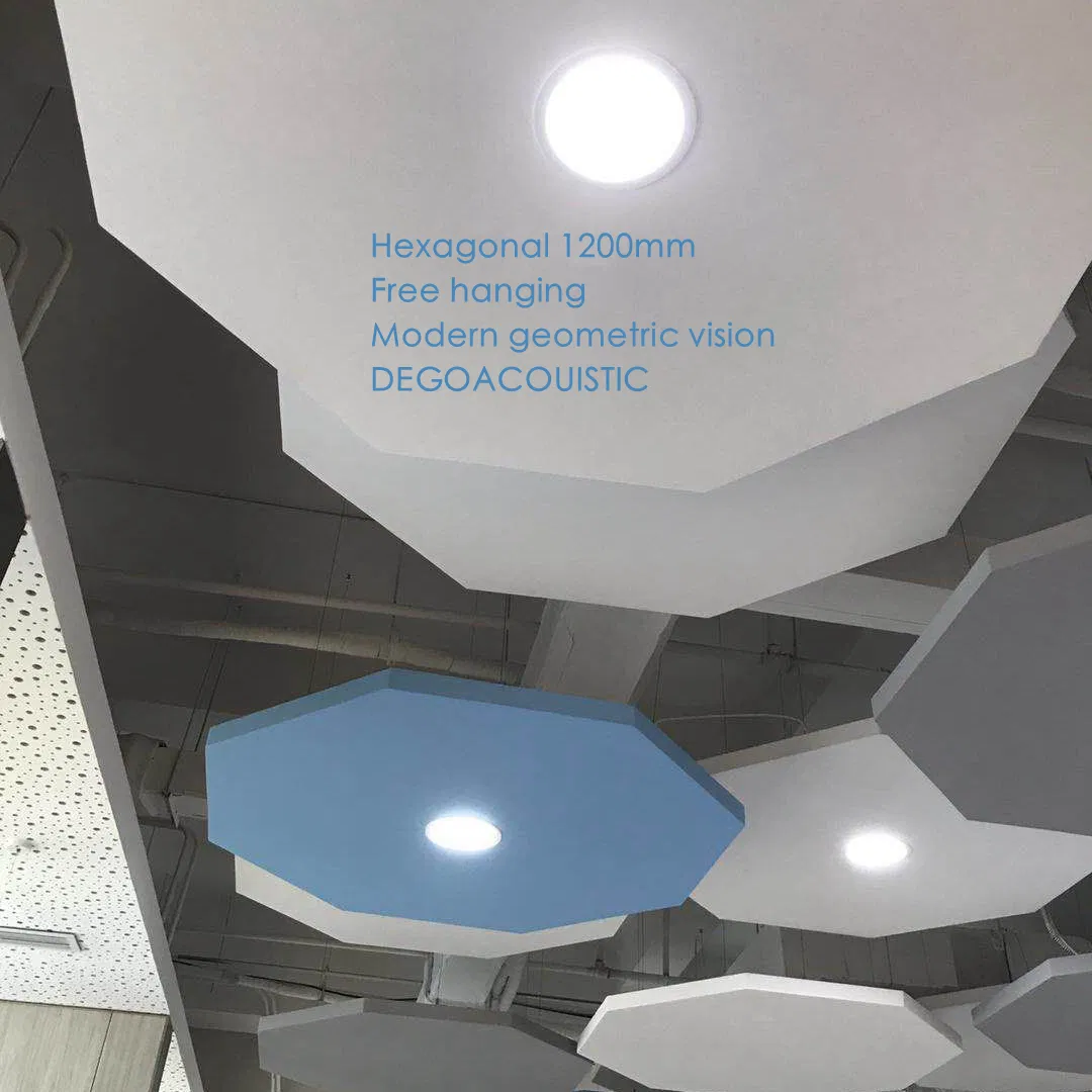 Hexagon Shape Suspended Fiberglass Ceiling Ceiling
