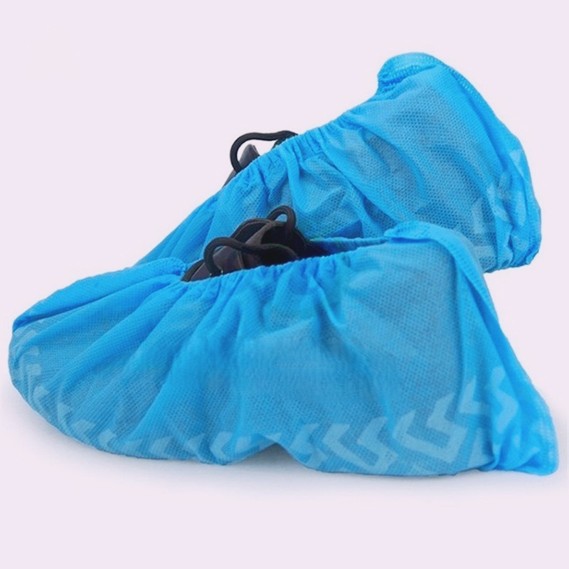 Disposable Non-Skid Shoe Cover with Rubber Band