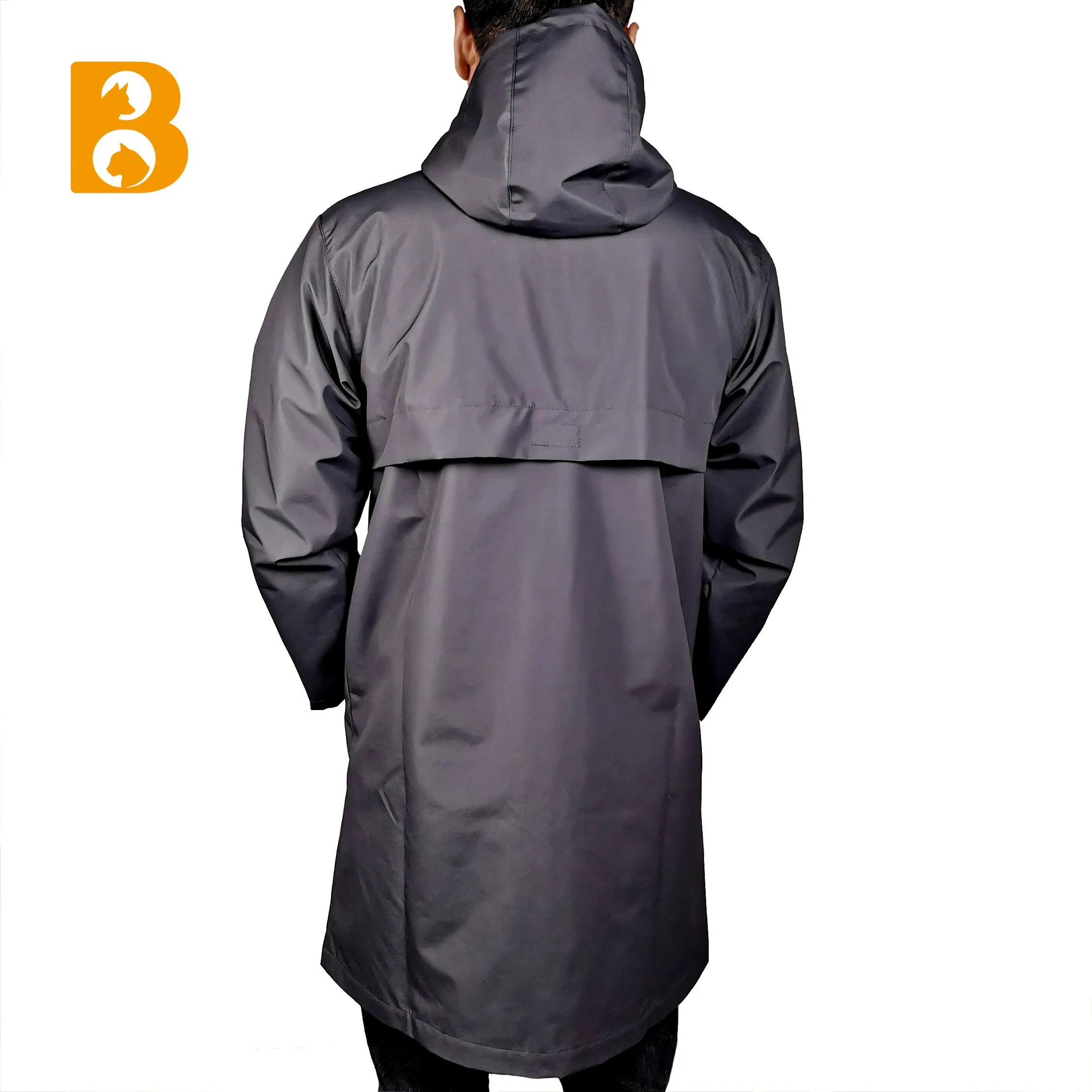 Black Oxford Windproof Waterproof Breathable Warm Human and Dog Matching Rain Coat