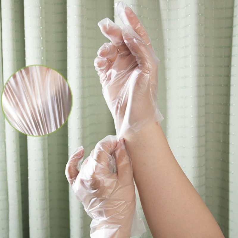 Disposable Gloves, Food Grade Plastic