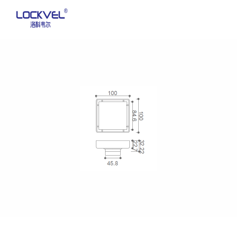 Bathroom Shower Square Brushed 304 Stainless Steel Floor Drain