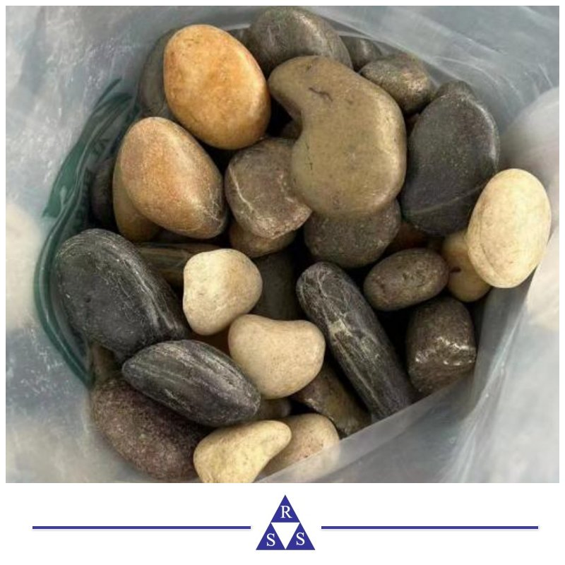 Black Grey White Guangdong Building Stone Pebble Tile Mosaic for Wall