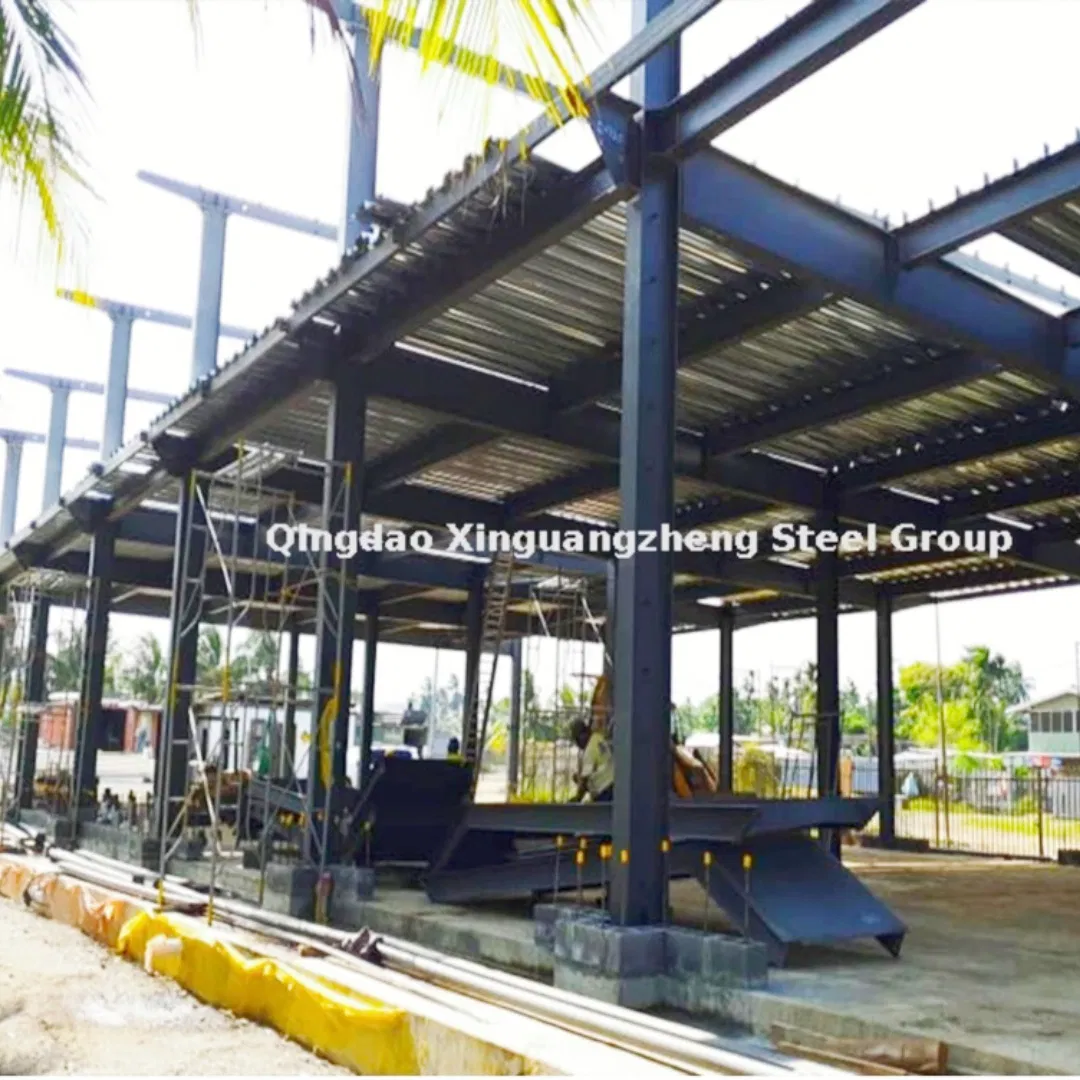 Cheap Price Prefabricated Steel Structure Supermarket Commercial Steel Shop in PNG