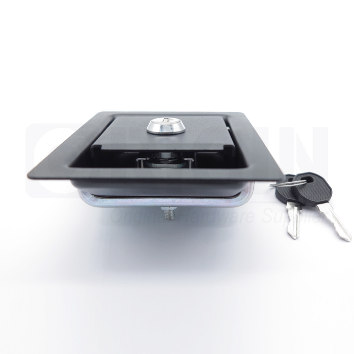 Steel Black Coated Metal Cabinet Single Point Paddle Lock for Pump Truck Body Toolbox