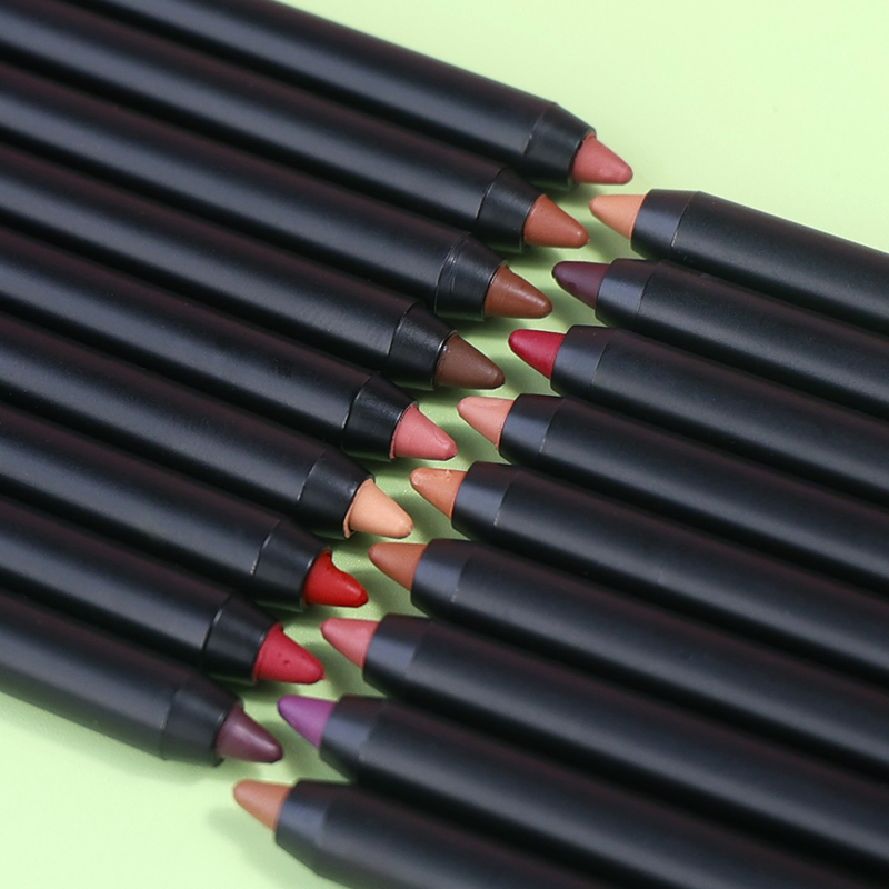 Private Label Custom Vegan Cruelty Free Creamy Dark Brown Nude Lip Liner