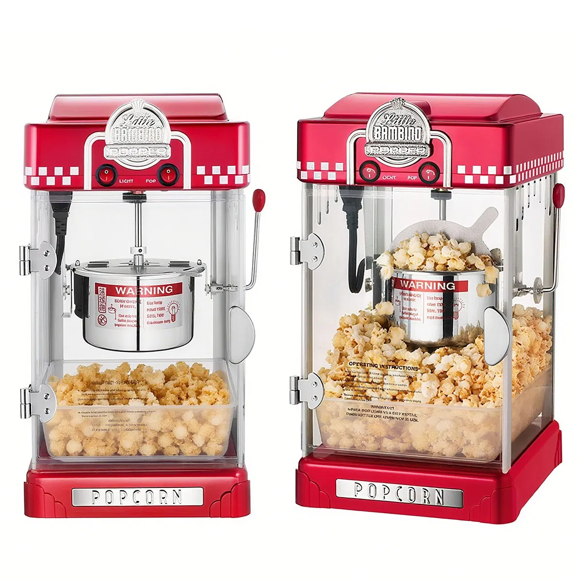 Factory Direct Sales High Output High End Red Popcorn Machine