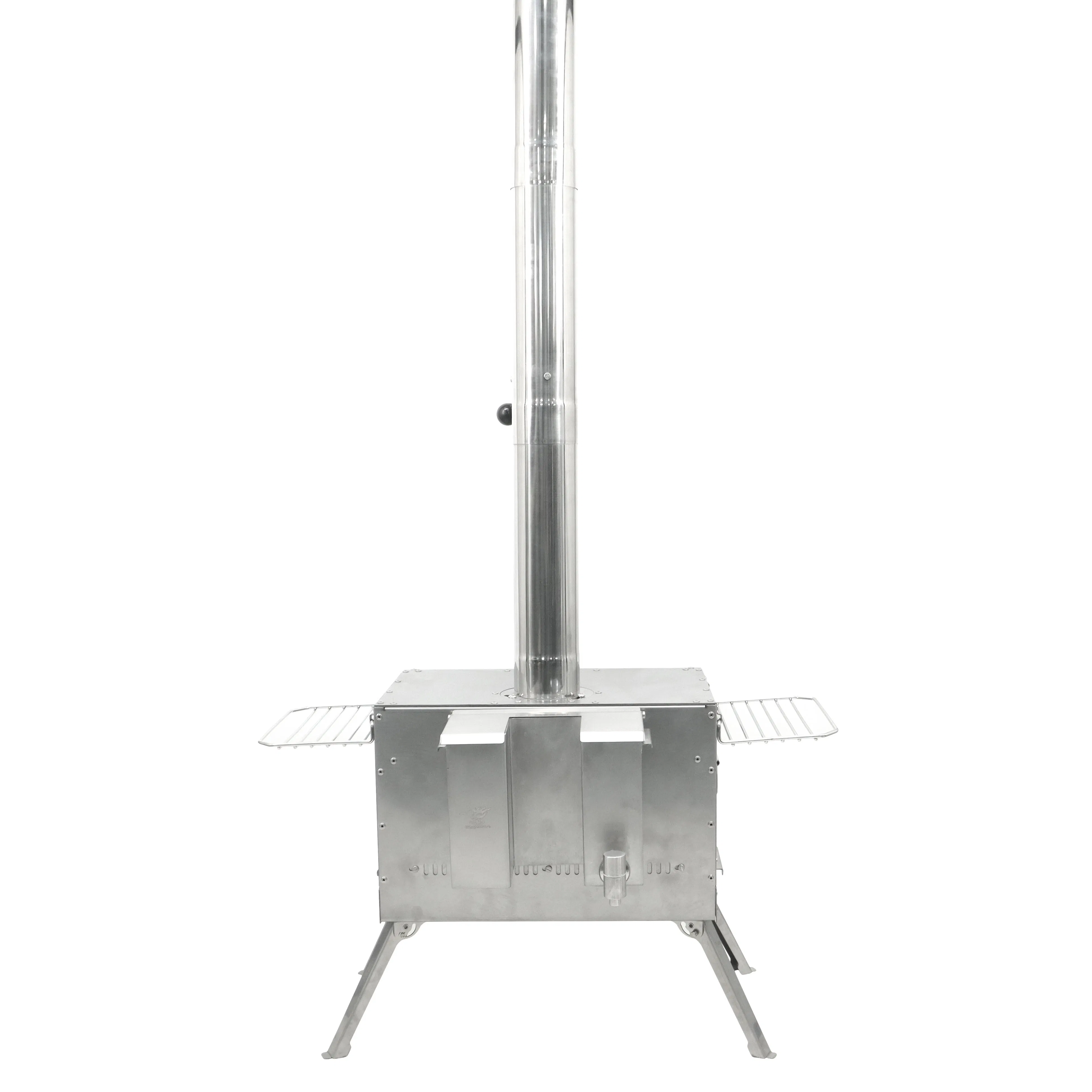 Дровяная печь-камин вертикальная для дома