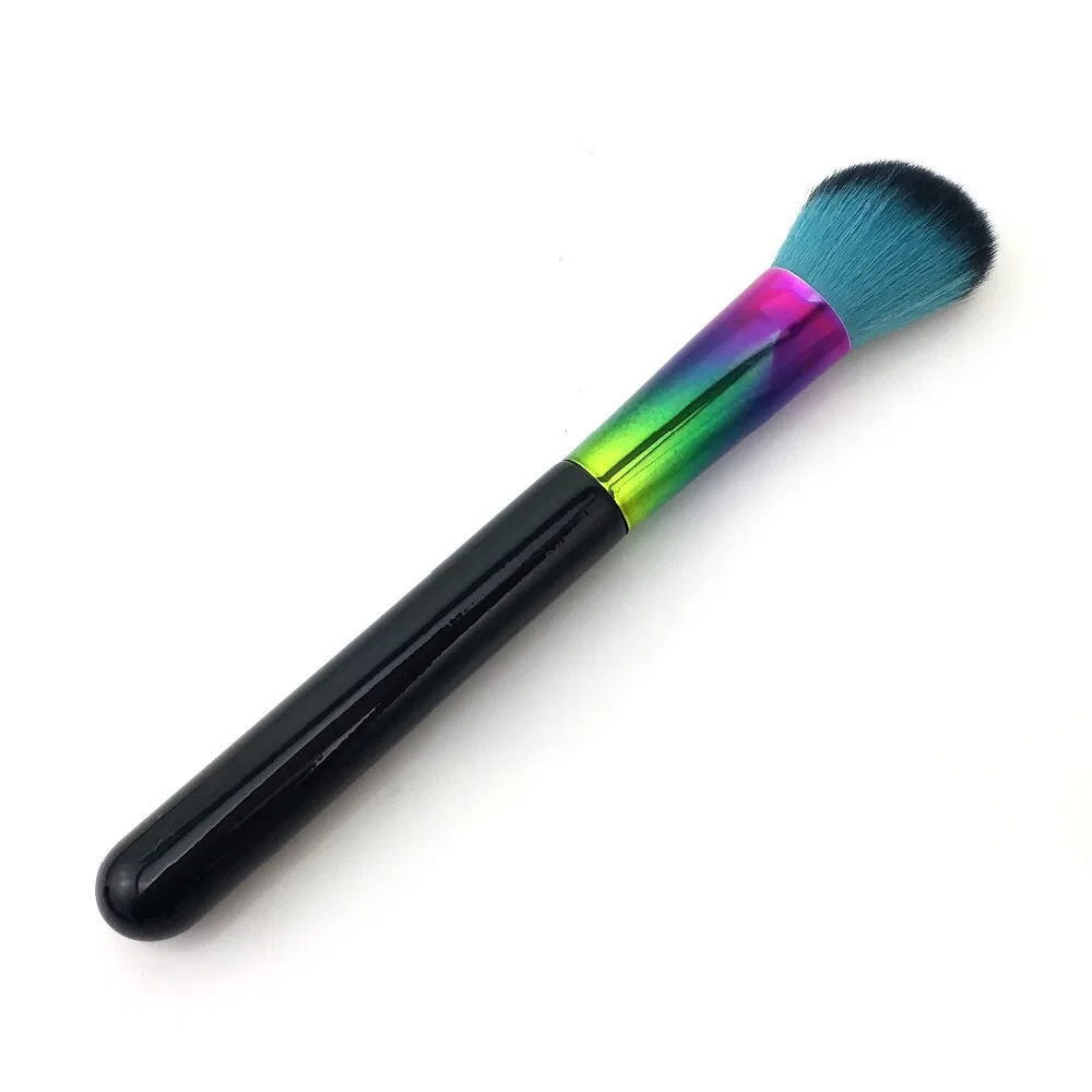 7PCS Colorful Makeup Brush Set in FSC Wood and Synthetic Hair