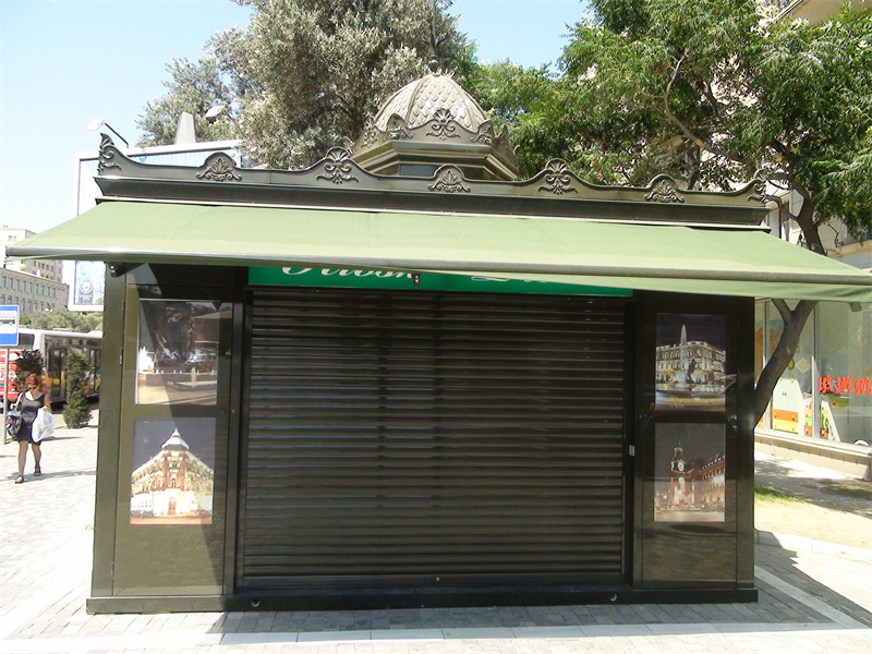 Aluminum and Easy Installing Outdoor Food Kiosk with Waterproof Structure