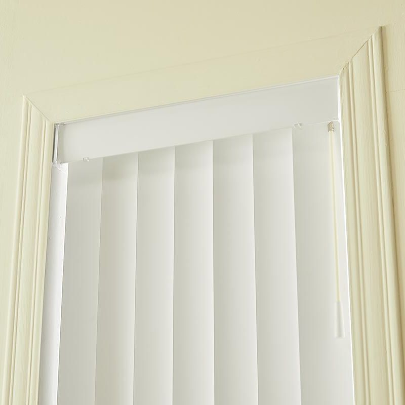 PVC 3.5inches 89 mm Width Slats Cordless Vertical Blinds for for Home, Office and Commercial Large Window