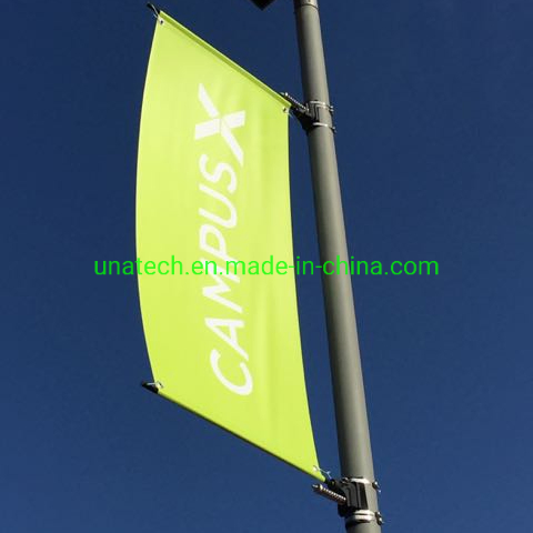 Metal Avenue Pole Campaign Ad Printing Flag Banner Fixer