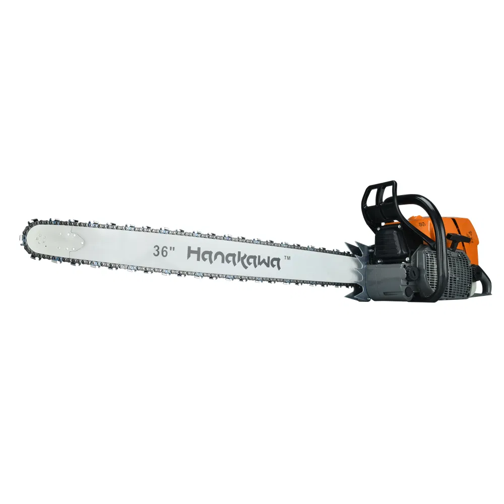 Hanakawa H992 (660) Petrol High Power Chainsaw 91.6cc Cordless Handheld Chain Saw Powered Gasoline Garden Tools Chainsaw Machine for Cutting Wood