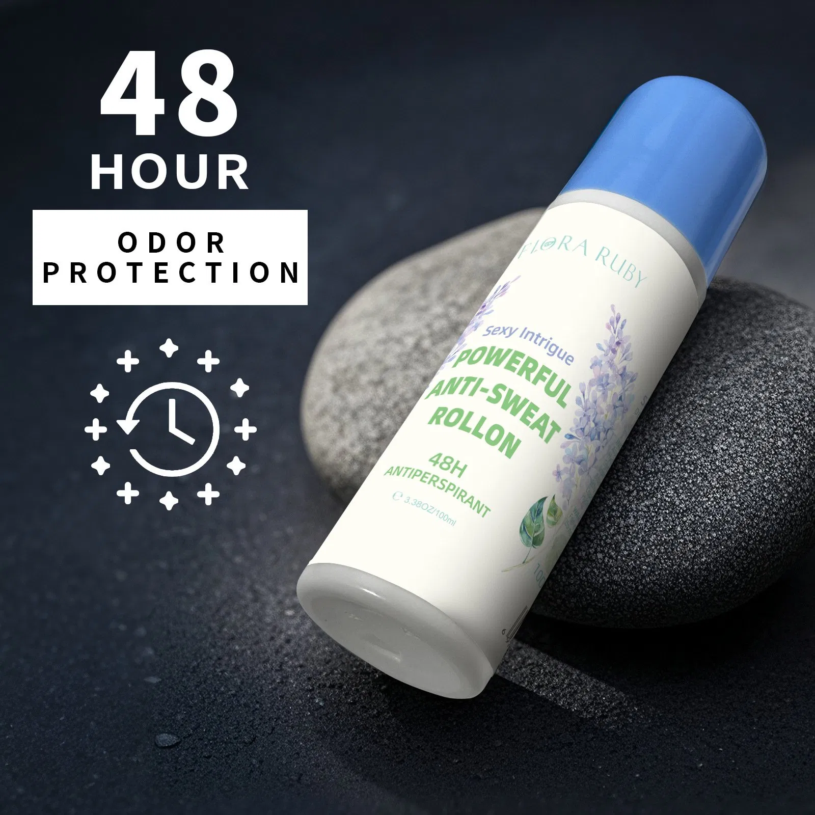 Aluminum-Free Organic Deodorant with Soothing Non-Irritating Pearl Beads