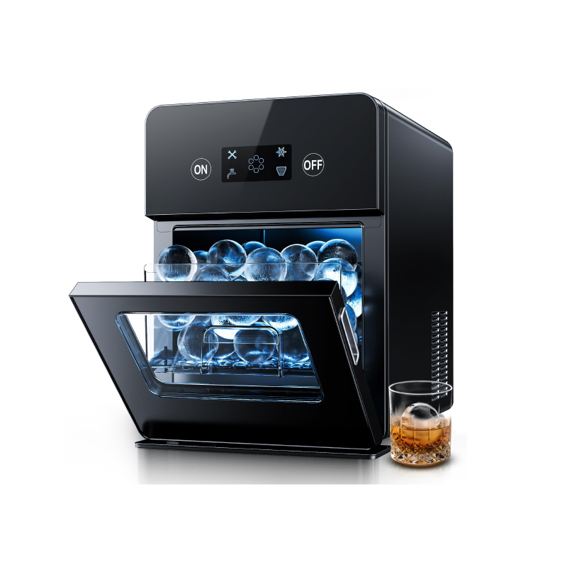 Euhomy Countertop Ball Ice Maker 144PCS Per Day Self-Cleaning with Water Tank