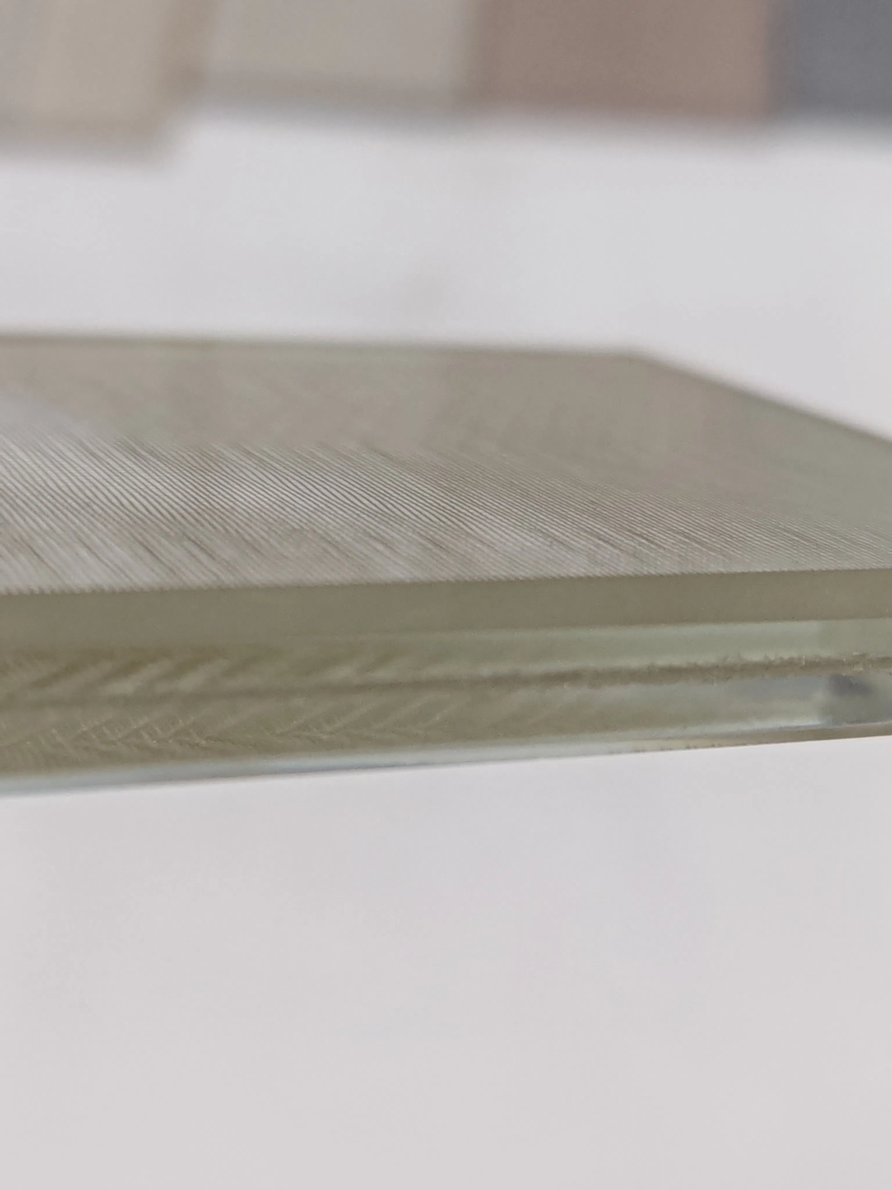 Stylish Home Glass with Premium Laminated Artistic Fabric for Decor