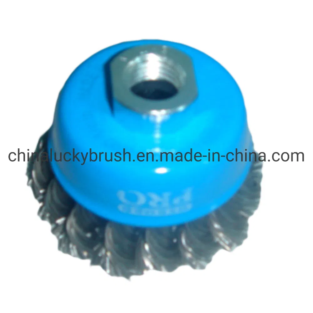 2.5inch Steel Wire Knotted Cup Brush (YY-039)