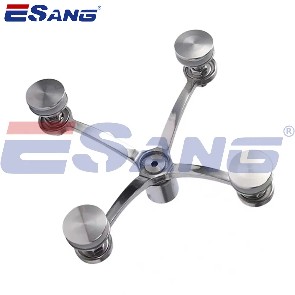 Esang Glass Holder Fitting Curtain Wall System Stainless Steel Spider Glass Hardware