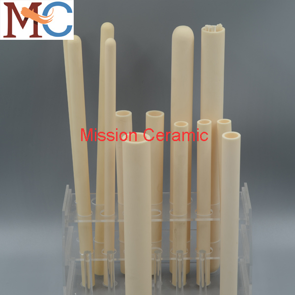 Керамическая втулка Al2O3 с 2 отверстиями