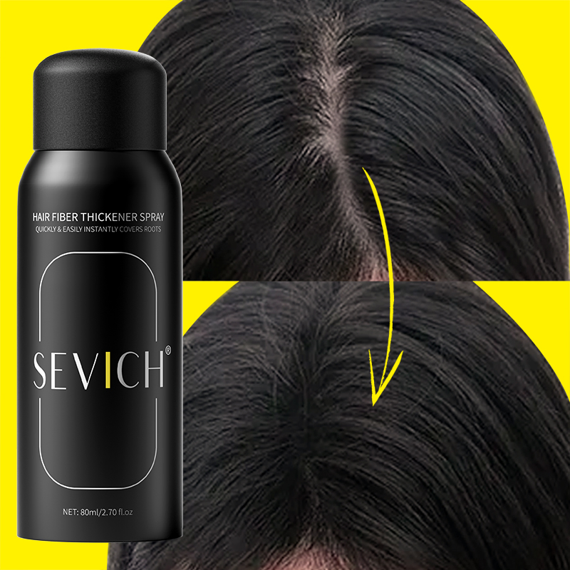 New Custom Organic Instant Strong Hold Hair Volume Fibers Root Touch up Spray