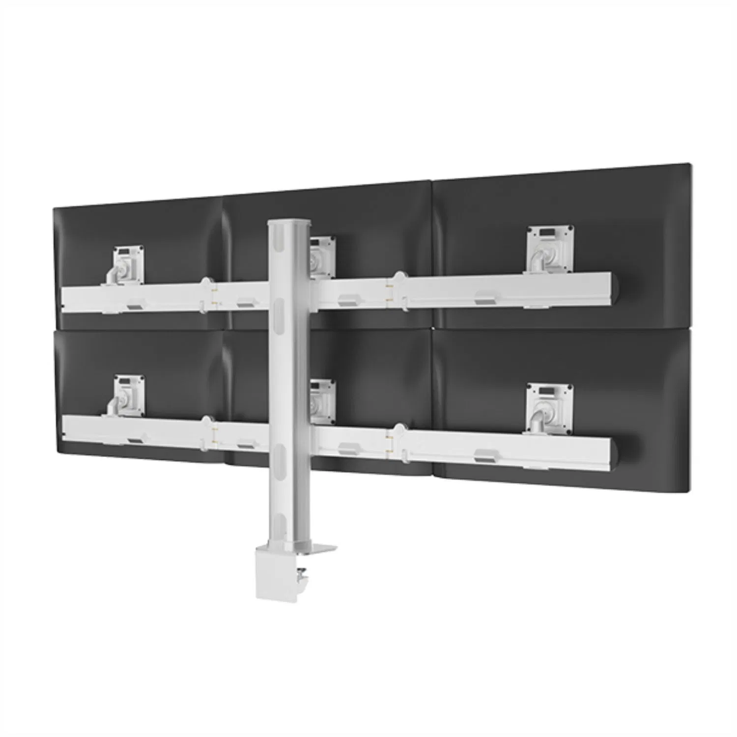 Кронштейн для 6 мониторов, алюминиевый, настольный