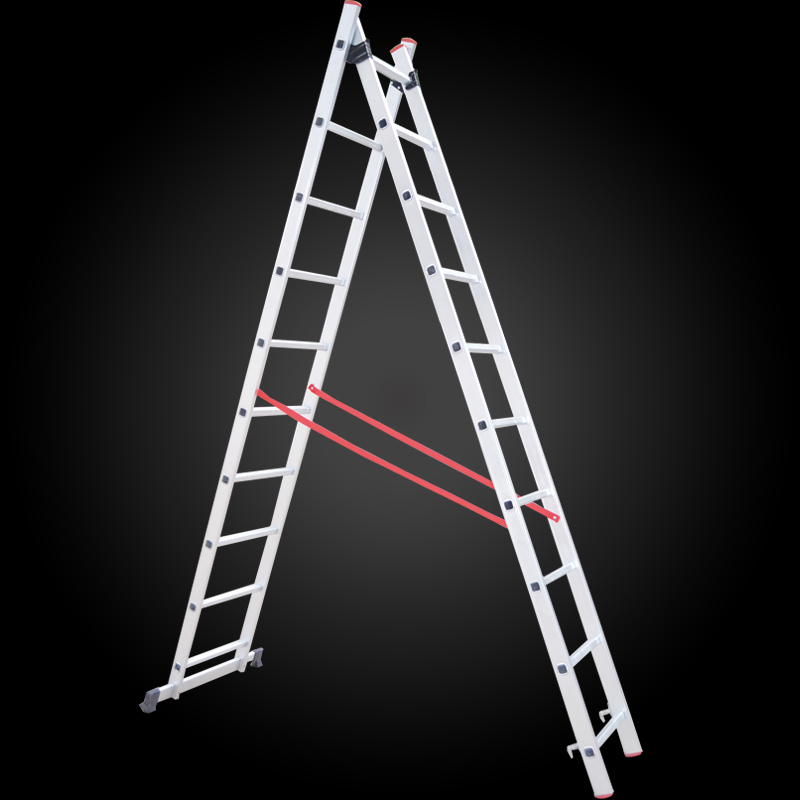 Extension Agility Folding Multi-Purpose 2 Section Aluminum Ladder