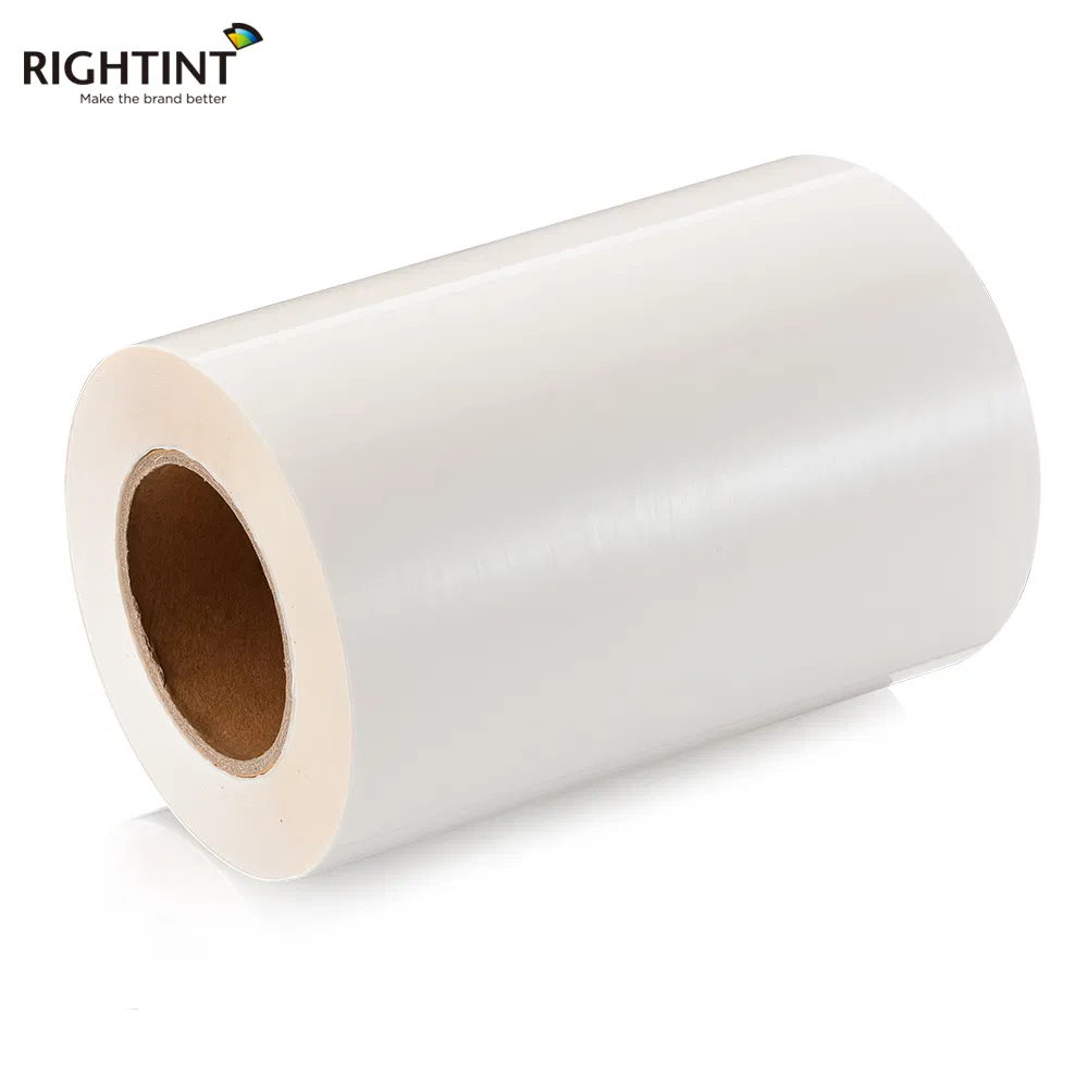 Wholesale PET Rightint OEM Destructible Label Clear Vinyl Glossy Sticker Paper