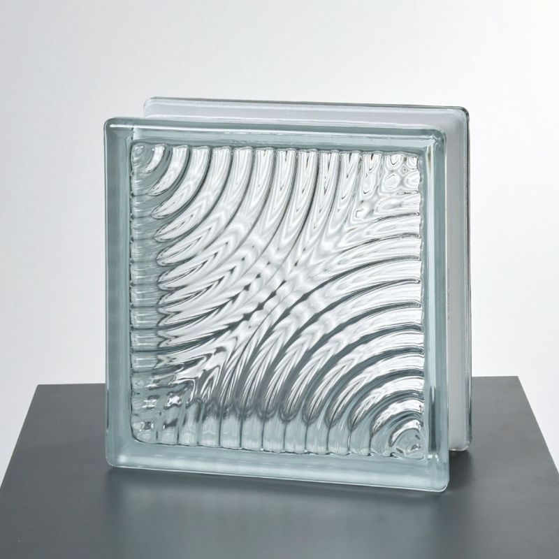 Crystal Parallel Factory Price Hollow Glass Bricks Blocks for Wall 190*190mm Building Glass