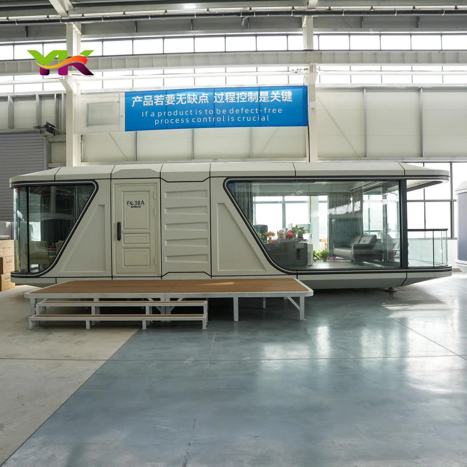 Fast Installation Modern Luxury Space Capsule House Pricemodular Capsule Prefab House Mobile Tiny House 40FT Container Home Prefabricated Apple Cabin Factory