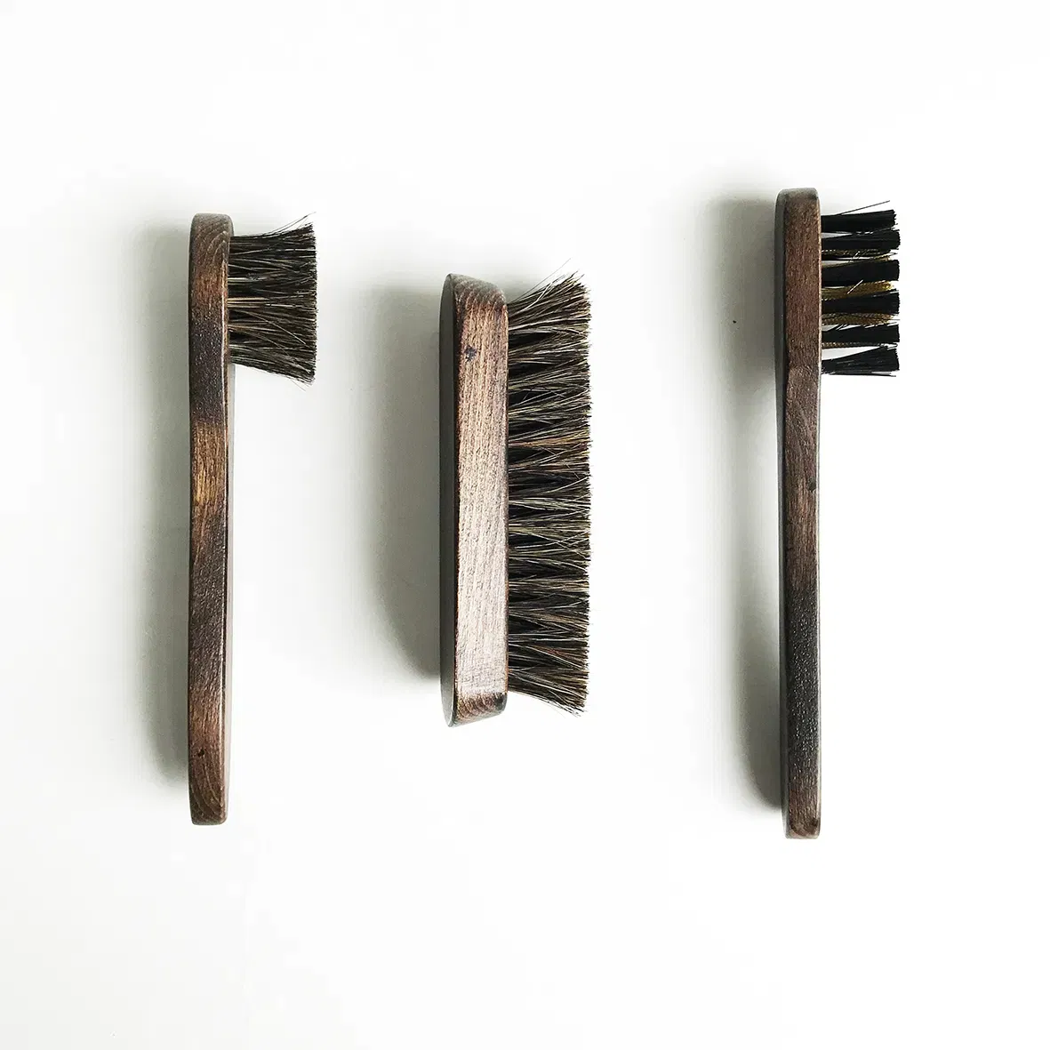 Wood Shoe Brush Soft Medium Hard Bristles Sneaker Cleaning Brush