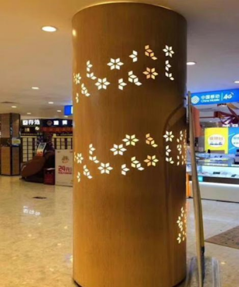 Factory Direct Sales Aluminium Cylindrical Decoration for Shopping Mall