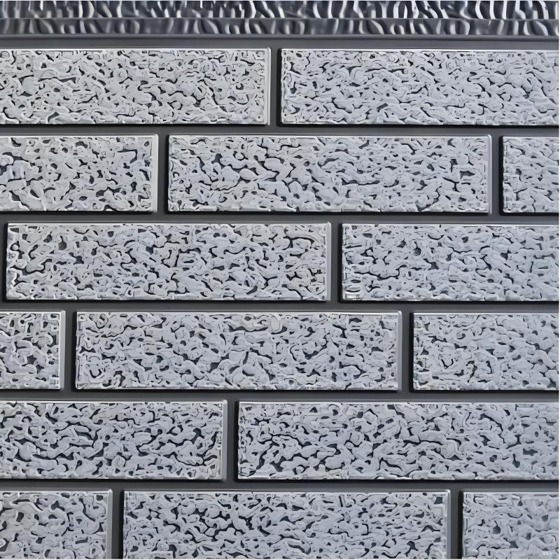 Latest Chinese Exterior Wall Decorative Wall Cladding New Construction Building Material Long Life 3D Metal Polyurethane Sandwich Panel with Thermal Insulation