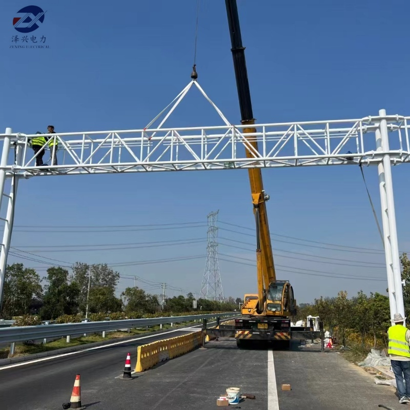 Heavy-Duty Traffic Gantry for Mounting Road Signs