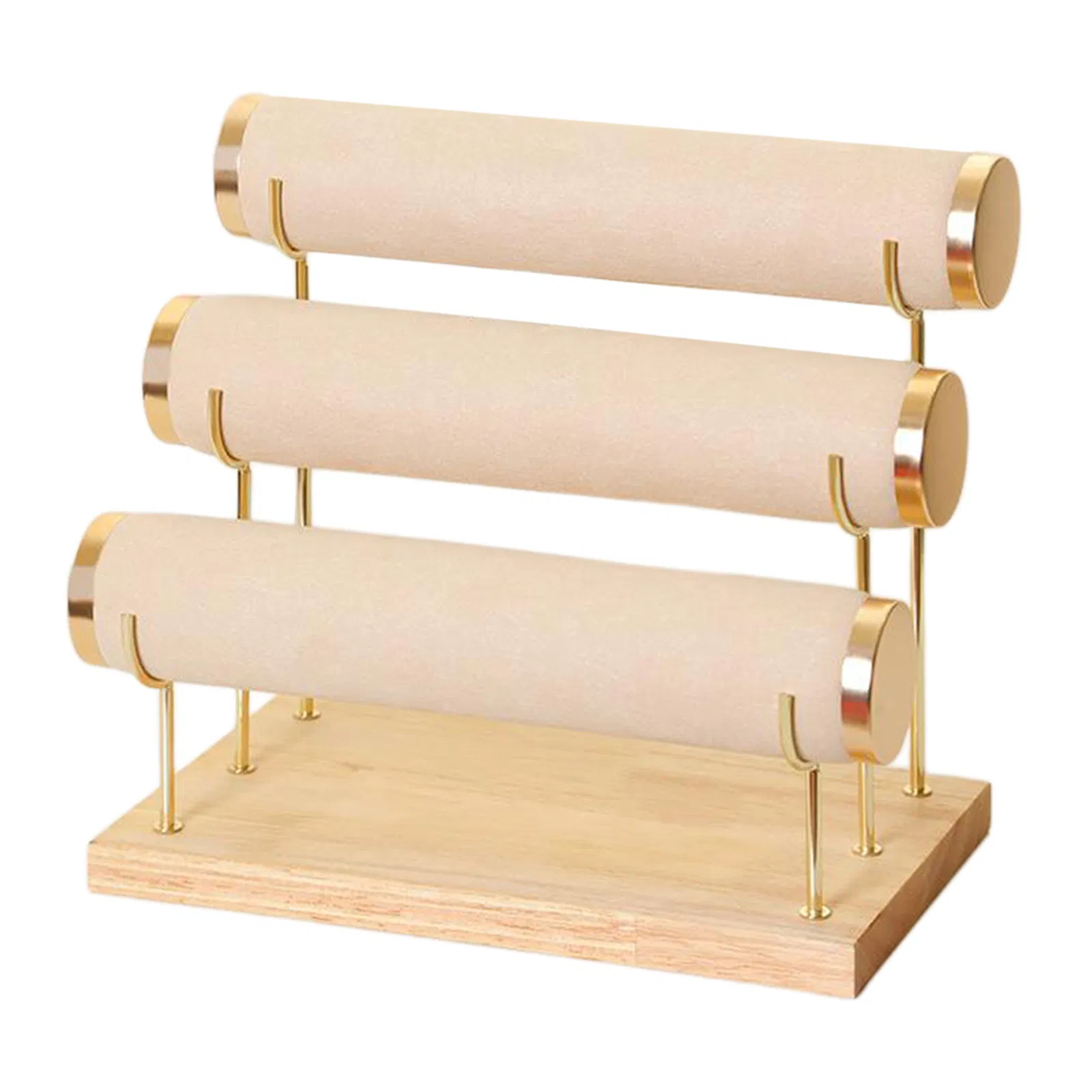 Large Three Tiers Metal Earring Jewelry Display Stand Jewelry Box