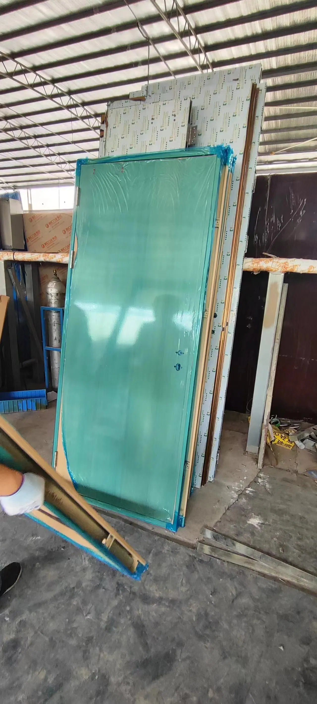 Anti X-ray 2mmpb Lead Lines Steel Doors with Wooden Look Surface Finish