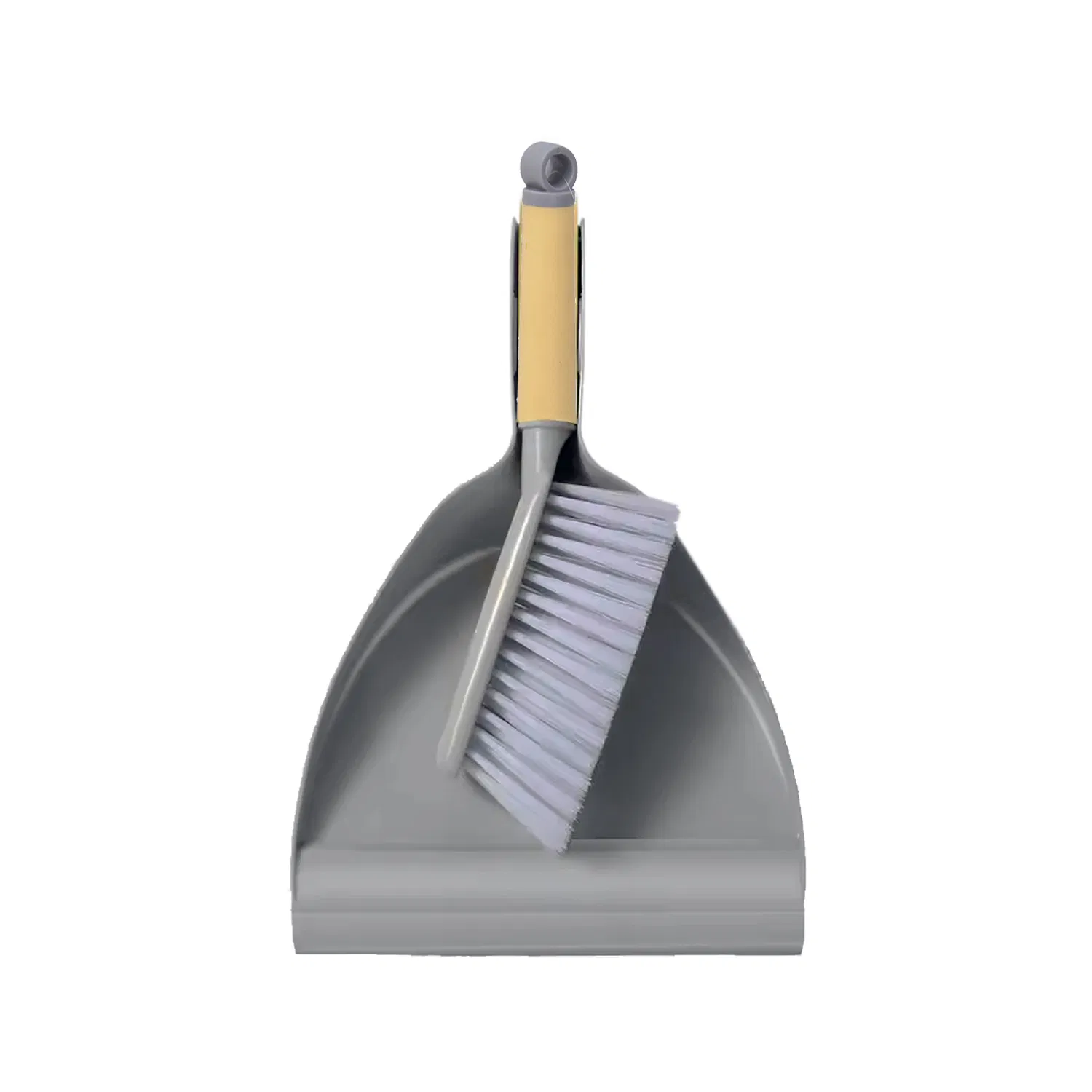 Handheld Cleaning Brush with Non-Slip Handle and Dustpan Combo
