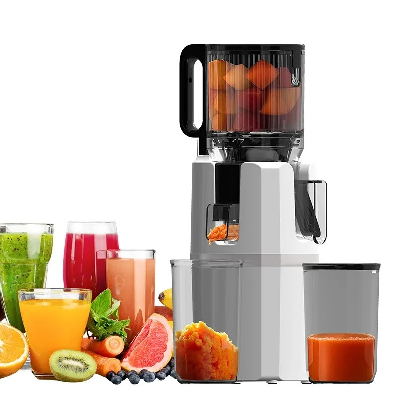 Sj-071 Electric Commercial Automatic Slow Juicer Masticating Machine Big Mouth Orange Extractor for Vegetables Fruits Household