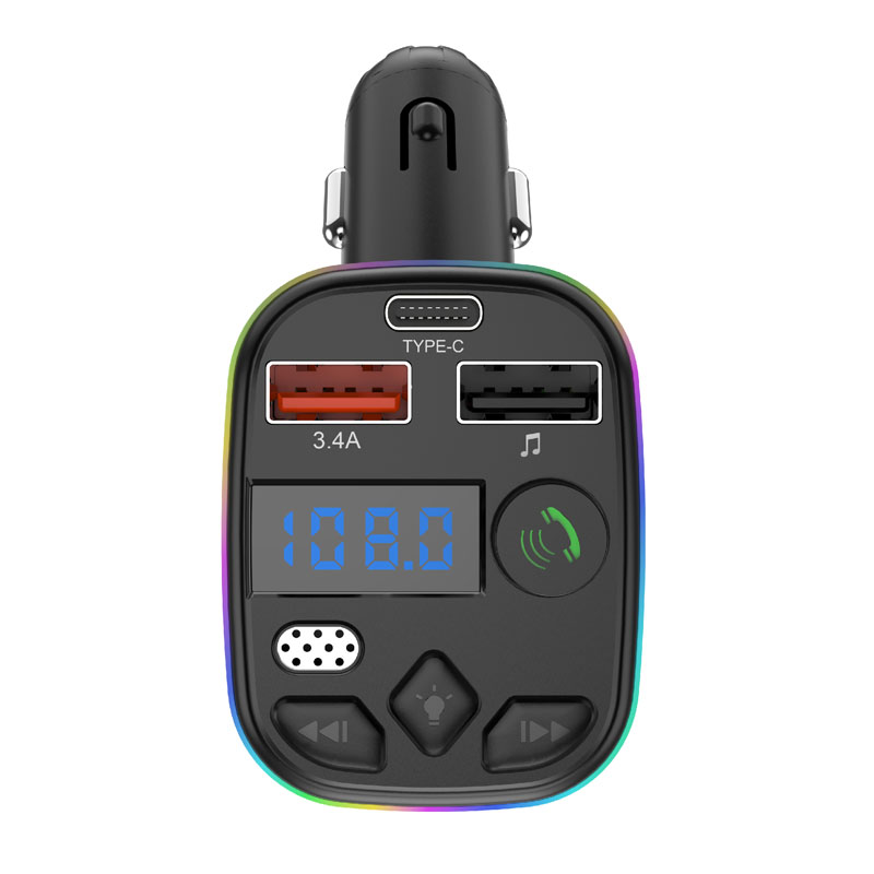 FM трансмиттер автомобильный C4P Bluetooth 5.3 MP3 USB 5V/3A